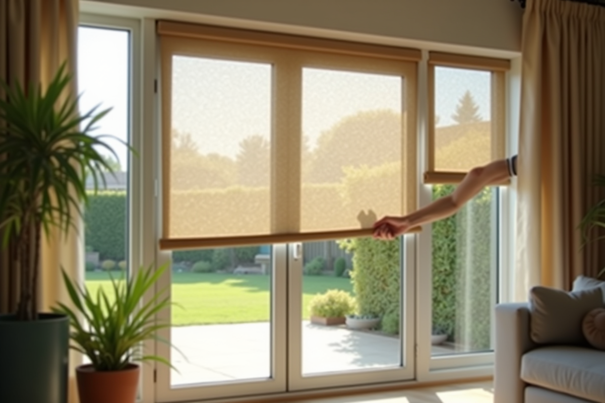 Installation facile d une moustiquaire moderne sur une porte patio